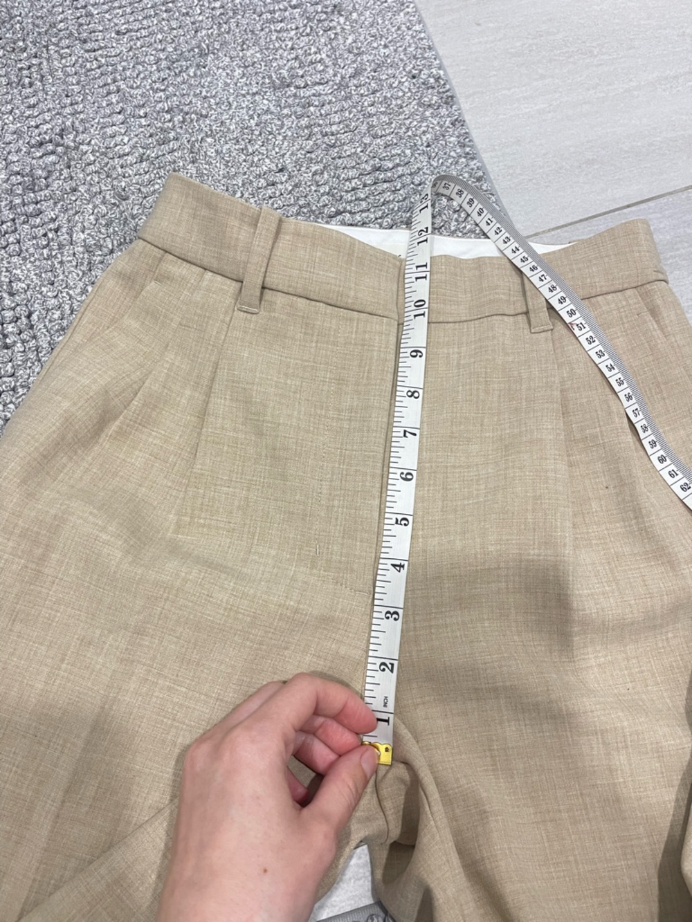 Wilfred effortless pants beige cream tone size 2 inseam 32” tall trousers - Picture 7 of 9